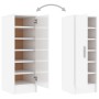 Glossy white chipboard shoe rack 32x35x92 cm by vidaXL, Shoe racks and shoe organizers - Ref: Foro24-808978, Price: 88,60 €, ...