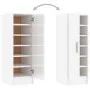 Mueble zapatero de aglomerado blanco con brillo 32x35x92 cm de vidaXL, Zapateros y organizadores de calzado - Ref: Foro24-808...