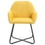 Esstischstühle, 4 Stück, gelber Stoff von vidaXL, Essstühle - Ref: Foro24-277108, Preis: 355,74 €, Rabatt: %