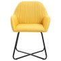 Esstischstühle, 4 Stück, gelber Stoff von vidaXL, Essstühle - Ref: Foro24-277108, Preis: 360,40 €, Rabatt: %