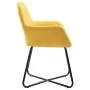 Esstischstühle, 4 Stück, gelber Stoff von vidaXL, Essstühle - Ref: Foro24-277108, Preis: 355,74 €, Rabatt: %