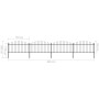 Garden fence with black steel spearheads (1.25-1.5)x6.8m by vidaXL, fence panels - Ref: Foro24-277733, Price: 275,29 €, Disco...