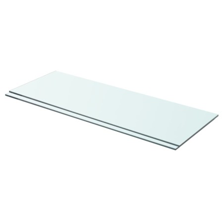 Estantes 2 unidades panel de vidrio transparente 70x25 cm de vidaXL, Estantes y estanterías - Ref: Foro24-3051570, Precio: 32...