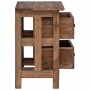 Mesita de noche de madera maciza de caoba 40x30x51 cm