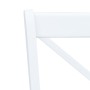 Sillas de comedor 6 uds madera maciza de caucho blanco y madera de vidaXL, Sillas de comedor - Ref: Foro24-277544, Precio: 44...