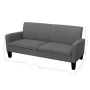 2-piece sofa set dark gray fabric by vidaXL, Sofas - Ref: Foro24-278213, Price: 522,20 €, Discount: %