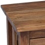 Mesita de noche de madera maciza de caoba 40x30x51 cm