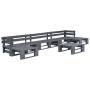 6-piece gray wood pallet garden furniture set by vidaXL, Garden sets - Ref: Foro24-276320, Price: 338,47 €, Discount: %
