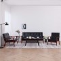 3-teilige Sofagarnitur aus schwarzem Kunstleder von vidaXL, Sofas - Ref: Foro24-278398, Preis: 533,02 €, Rabatt: %