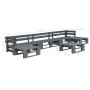 6-piece gray wood pallet garden furniture set by vidaXL, Garden sets - Ref: Foro24-276320, Price: 351,02 €, Discount: %
