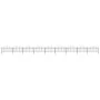 Garden fence with black steel spearheads (1-1.25)x15.3 m by vidaXL, fence panels - Ref: Foro24-277729, Price: 727,33 €, Disco...