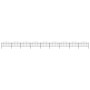 Gartenzaun mit Speerspitzen aus schwarzem Stahl (1-1,25) x 15,3 m von vidaXL, Zaunpaneele - Ref: Foro24-277729, Preis: 680,36...