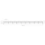 Garden fence with black steel spearheads (1-1.25)x15.3 m by vidaXL, fence panels - Ref: Foro24-277729, Price: 727,33 €, Disco...