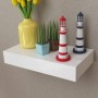 Floating wall shelves with drawers 2 pcs white 48 cm by vidaXL, Shelves and shelves - Ref: Foro24-276001, Price: 76,46 €, Dis...