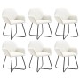 Esstischstühle, 6 Stück, Stoff in Cremefarbe. von vidaXL, Essstühle - Ref: Foro24-277099, Preis: 674,31 €, Rabatt: %