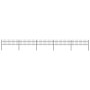 Garden fence with black steel spear points 8.5x0.6 m by vidaXL, fence panels - Ref: Foro24-277597, Price: 219,17 €, Discount: %