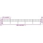 Garden fence with black steel spear points 8.5x0.6 m by vidaXL, fence panels - Ref: Foro24-277597, Price: 219,17 €, Discount: %