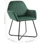 Sillas de comedor 6 unidades de terciopelo verde de vidaXL, Sillas de comedor - Ref: Foro24-277008, Precio: 688,39 €, Descuen...