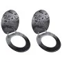 Toilet seats with lids 2 pcs MDF water by vidaXL, Toilet and bidet seats - Ref: Foro24-275916, Price: 79,53 €, Discount: %