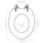Toilet seats with lids 2 pcs MDF water by vidaXL, Toilet and bidet seats - Ref: Foro24-275916, Price: 79,53 €, Discount: %