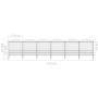 Gartenzaun mit Speerspitzen aus schwarzem Stahl (1,75-2) x 10,2 m von vidaXL, Zaunpaneele - Ref: Foro24-277753, Preis: 564,66...