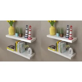 Wall shelves 4 units white 60 cm by vidaXL, Shelves and shelves - Ref: Foro24-275997, Price: 65,18 €, Discount: %