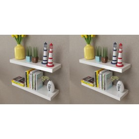 Wandregale 4 Einheiten weiß 60 cm von vidaXL, Regale und Regale - Ref: Foro24-275997, Preis: 66,17 €, Rabatt: %