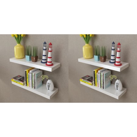 Wandregale 4 Einheiten weiß 60 cm von vidaXL, Regale und Regale - Ref: Foro24-275997, Preis: 66,17 €, Rabatt: %