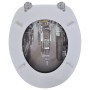 Toilettensitzbezüge 2 Stück MDF New York von vidaXL, Toiletten- und Bidetsitze - Ref: Foro24-275915, Preis: 75,59 €, Rabatt: %