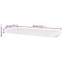 Wandregale 4 Einheiten weiß 60 cm von vidaXL, Regale und Regale - Ref: Foro24-275997, Preis: 66,17 €, Rabatt: %