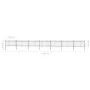 Gartenzaun mit schwarzen Stahlringspitzen 11,9 x 1 m von vidaXL, Zaunpaneele - Ref: Foro24-277662, Preis: 434,73 €, Rabatt: %