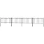 Garden fence with black steel hoop tips 6.8x1 m by vidaXL, fence panels - Ref: Foro24-277659, Price: 256,14 €, Discount: %