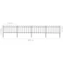 Garden fence with black steel hoop tips 6.8x1 m by vidaXL, fence panels - Ref: Foro24-277659, Price: 256,14 €, Discount: %