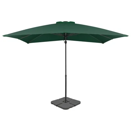 Garden umbrella with green portable base by vidaXL, Umbrellas - Ref: Foro24-276328, Price: 195,08 €, Discount: %