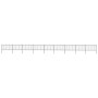 Gartenzaun mit schwarzen Stahlbügelspitzen 15,3x1 m von vidaXL, Zaunpaneele - Ref: Foro24-277664, Preis: 492,00 €, Rabatt: %