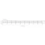 Garden fence with black steel arrow tips 15.3x1 m by vidaXL, fence panels - Ref: Foro24-277664, Price: 557,86 €, Discount: %