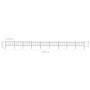 Gartenzaun mit schwarzen Stahlbügelspitzen 15,3x1 m von vidaXL, Zaunpaneele - Ref: Foro24-277664, Preis: 492,00 €, Rabatt: %