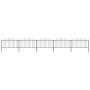 Garden fence with black steel spearheads (1.25-1.5)x8.5m by vidaXL, fence panels - Ref: Foro24-277734, Price: 343,02 €, Disco...