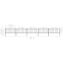 Garden fence with black steel spearheads (1.25-1.5)x8.5m by vidaXL, fence panels - Ref: Foro24-277734, Price: 343,02 €, Disco...