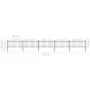 Garden fence with black steel spearheads (1.25-1.5)x8.5m by vidaXL, fence panels - Ref: Foro24-277734, Price: 335,55 €, Disco...