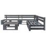 4-piece gray wood pallet garden furniture set by vidaXL, Garden sets - Ref: Foro24-276314, Price: 261,15 €, Discount: %