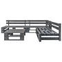 4-piece gray wood pallet garden furniture set by vidaXL, Garden sets - Ref: Foro24-276314, Price: 252,01 €, Discount: %