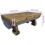 Mesa de centro madera reciclada mixta 90x50x35 cm