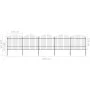 Gartenzaun mit Speerspitzen aus schwarzem Stahl (1,5–1,75) x 8,5 m von vidaXL, Zaunpaneele - Ref: Foro24-277743, Preis: 405,0...