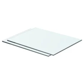 Shelves 2 units transparent glass panel 40x25 cm by vidaXL, Shelves and shelves - Ref: Foro24-3051555, Price: 26,28 €, Discou...