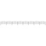 Gartenzaun mit Speerspitzen schwarzer Stahl (1-1,25)x13,6 m von vidaXL, Zaunpaneele - Ref: Foro24-277728, Preis: 627,83 €, Ra...
