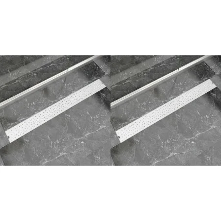 Desagüe ducha lineal 2 pzs burbuja 1030x140 mm acero inoxidable de vidaXL, Desagües - Ref: Foro24-275970, Precio: 100,97 €, D...