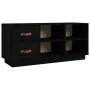 Banco zapatero madera maciza de pino negro 100x34x45 cm de vidaXL, Zapateros y organizadores de calzado - Ref: Foro24-820181,...