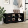 Shoe bench solid black pine wood 100x34x45 cm by vidaXL, Shoe racks and shoe organizers - Ref: Foro24-820181, Price: 100,65 €...