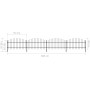 Garden fence with black steel spearheads (0.75-1)x6.8 m by vidaXL, fence panels - Ref: Foro24-277715, Price: 197,69 €, Discou...